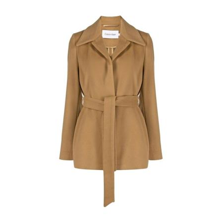 Calvin Klein - Ullkappor - Brun - Dam - Storlek: Xs, Dam, Storlek: XS