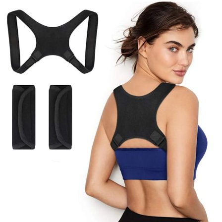Posture Corrector Justerbar övre ryggstöd för nyckelbensstöd och smärtlindring i nacke, rygg och axlar
