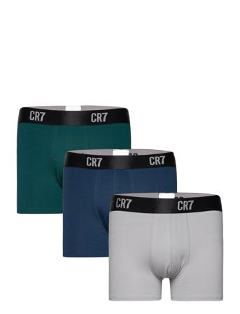 Cr7 Trunk High Wb Org 3-Pack Boksershorts Multi/mønstret CR7*Betinget Tilbud