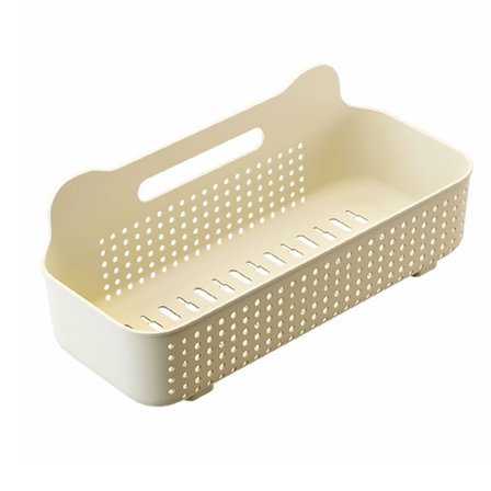 Vægmonteret Brusehylde Caddy Punch Free Stærk Bærende Multifunktionel Badeværelseshylde Creme
