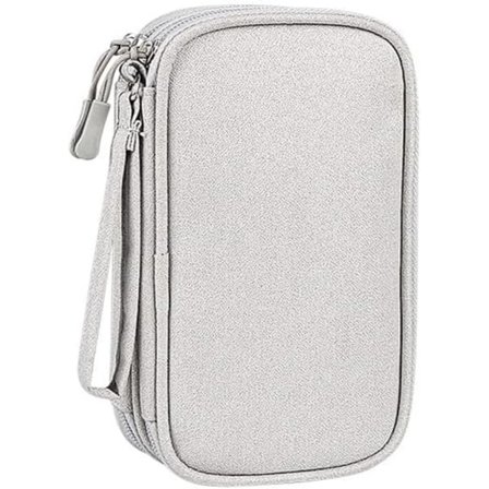 1 st Kabelväska, Portabel Elektronik Tillbehörsorganisatör, Rese Kabelväska, Portabel Kabelorganisatör Väska, Teknikväska för USB-kablar, SD-kort