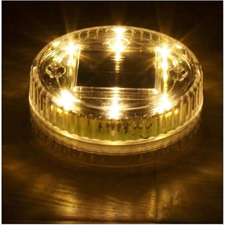 Undervattenspoollampa Solcellsdriven Underjordisk Lampa 6LEDs Simbassäng Damm Flytande Lampor Vattentät O