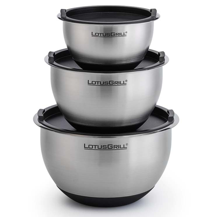 LotusGrill FH-SS-SET Bunke 3 delar, med lock, Matlagning & grillar