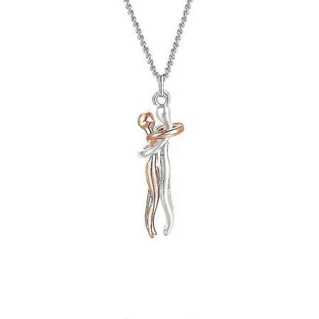 Kram Par Halskæde S925 Sterling Sølv Kramme Halskæde Elskede Smykker Til Ham Og Hende, Elsker Valentinsdags Gave[HK]