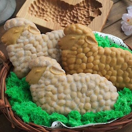 Kageudstikker Prægestempel Kompatibel med Småkager Træ Peberkage Kage Skabelon Kompatibel med Køkken Gør-det-selv