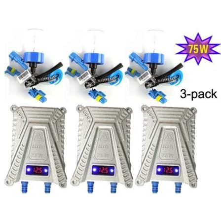 75w H1 6000k Slim Ac Xenon Kit Hid Xenonkit Multifärg