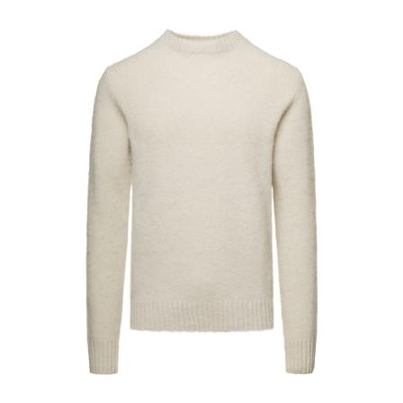Aspesi, Round-neck Knitwear Biały, Mężczyzna, Rozmiar: L