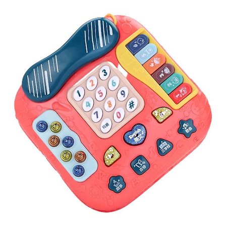 Bekväm simulering telefon slät yta plast dekorativ pedagogisk barn telefon leksak för barn