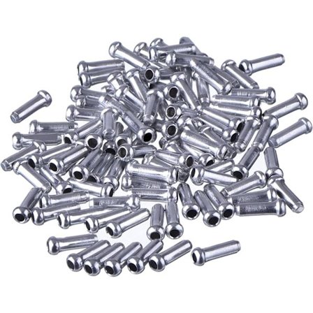 100-pack Silverlegering Mountainbike Bromsändhylsor Ändhylsor Hylsor Bromskabel