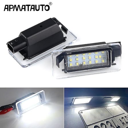2 stk. Canbus LED nummerpladelys til bil til Nissan Serena C27 Altima Suzuki Landy Dacia Duster 2018 2019 2020 2021