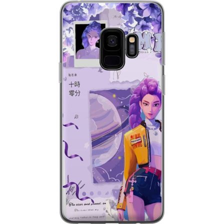 Kompatibelt Mobilskal till Samsung Samsung Galaxy S9 Kpop Demon Hunters Rumi Lila Planet Kosmisk Idol Stil Fantasy