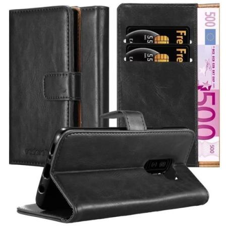 Cadorabo fodral till Samsung Galaxy S9 PLUS - i svart - magnetiskt, stativfunktion och kortfack