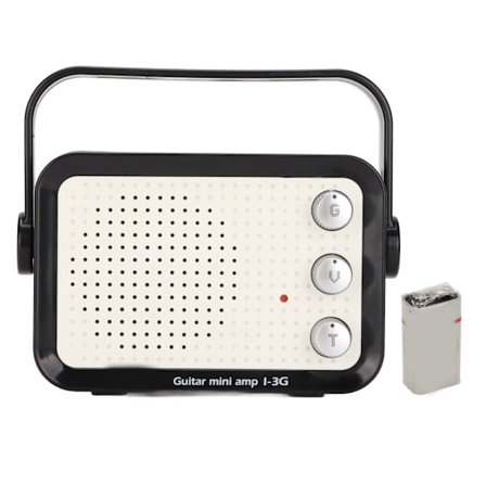 Bärbar 3W Mini Elektrisk Gitarrförstärkare med Inbyggd Distortion och Rena Kanaler