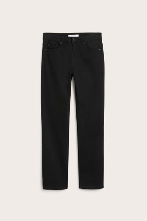 Kappahl | Straight jeans mid waist Svart 38 | Svart