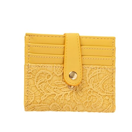 Kvinnors korta plånbok spänne broderi stor kapacitet lapptäcke