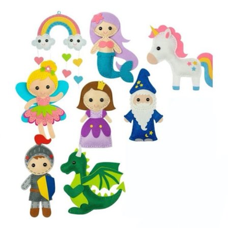 Syæske til begyndere for børn, 8-delt landligt håndværkssæt, pædagogisk syæske