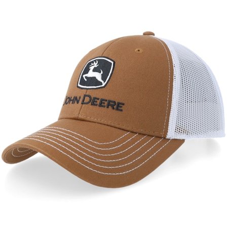 John Deere - "Logo Brown/White Trucker " Trucker Brown Cap - @ Hatstore