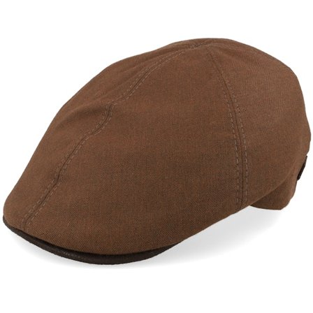 MJM Hats - Bruin flatcap Cap - Broker 52 Viscose/Polyester Mix Rust Flat Cap @ Hatstore