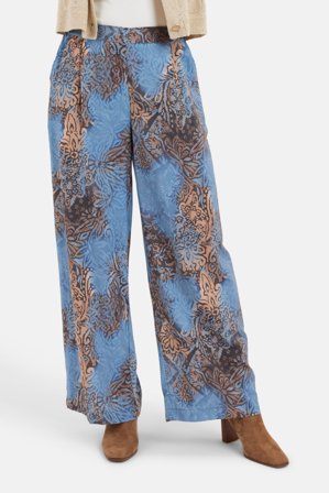 SIGNATURE - Bukser - Blå Mix - Mønstret