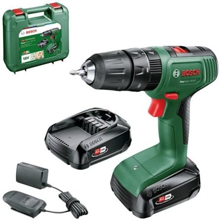 Bosch EasyImpact 18V40 slagborrmaskin + (2x2,0Ah batteri) + AL18V-20 laddare i väska