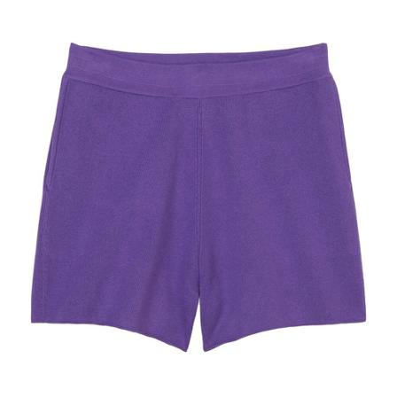 Marc O'Polo, Shorts in a compact knit Fioletowy, Kobieta, Rozmiar: XL