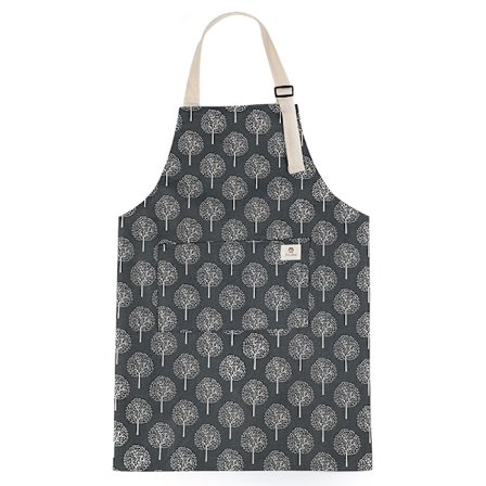 1 stk PVC-forkle for kvinner med lommer, vanntett kjøkkenforkle