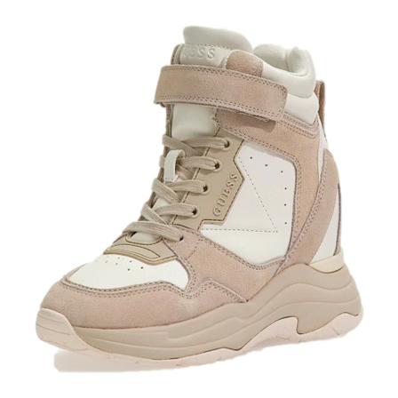Guess, Orlando High Sneakers Beige, Dames, Maat:36 EU