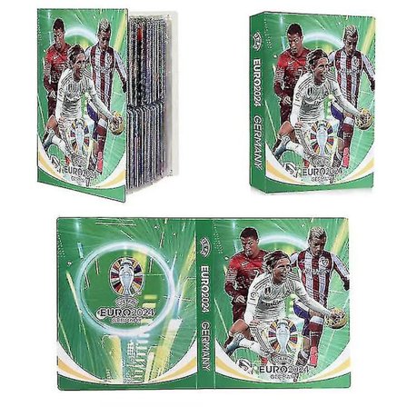 Fodboldstjerne-kortalbum Map Brevholder Binder 240stk Stjernekortæske Samlingsalbum Bogmappe Børnelegetøj Gave