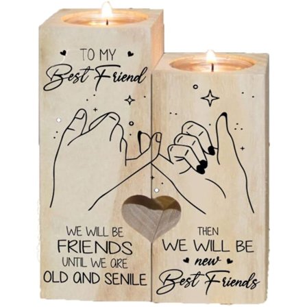 Födelsedagspresenter till bästa vännen för kvinnor - Ljusstake till min bästa vän