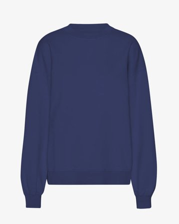 Organic Oversized Crew - Marine Blue - Female - 2XL
