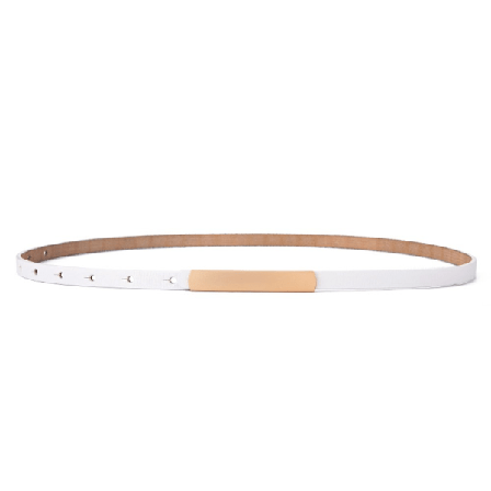 Kvinner Dame Dame Belter Tynt Belte HVIT HVIT