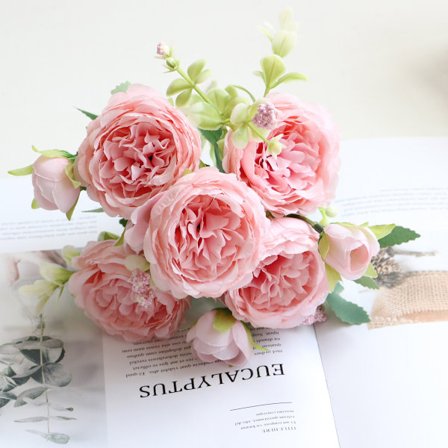 3 Bunter Kunstige Blomster Utendørs UV-Bestandig Kunstige Blomster