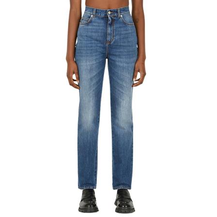 Alexander Mcqueen - Straight - Blå - Dam - Storlek: W26, Dam, Storlek: W26