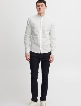 Casual Friday Cfanton 0053 Cc Ls Linen Mix Shirt - White - M