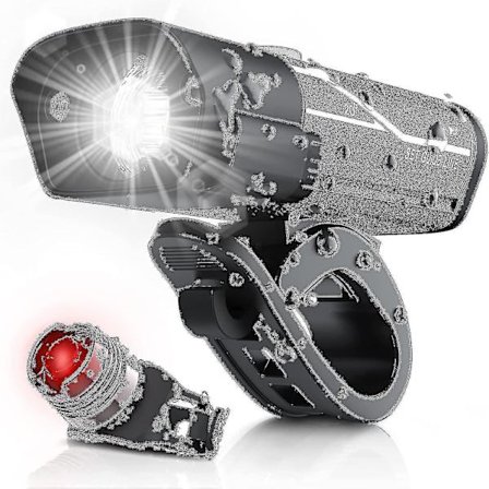 1000 Lumen USB-laddningsbar cykellampa, 3 LED-cykelstrålkastare superljus strålkastare IPX5 vattentät cykelsäkerhetsficklampa