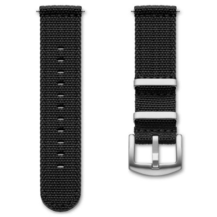 Luscent | Cinturino in nylon intrecciato nero per uomini - Cinturini orologio