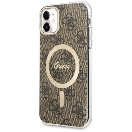 Guess GUHMN61H4STW iPhone 11 6,1" brun/brun hardcase 4G MagSafe