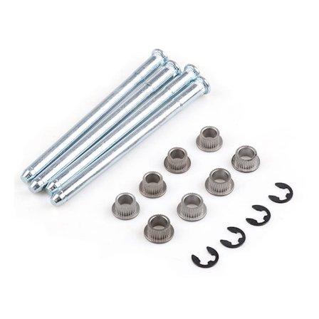 Dørhængselsstift og bøsning reparationssæt til Chevrolet GMC Full Size Truck SUV 88-02 2 døre (4 stift 2 døre) Sølv (Et stykke)