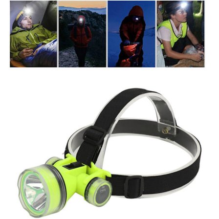 Genopladelig LED pandelampe dykkerlygte til udendørs løb camping fiskeri, DUBUNS