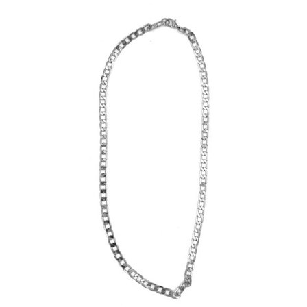 Hopeavärinen kaulakoru - 4 mm