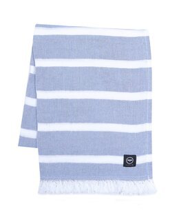 Pläd Olivia återvunnet Blå - Recycled by Wille