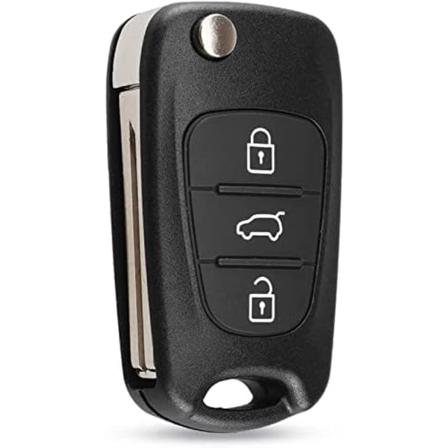 3-painikkeinen avaimenperän kotelo, yhteensopiva Hyundai i20 i30 i35 ix20 ix35 -taittuva kaukosäädin, auton avaimen lisävarusteet