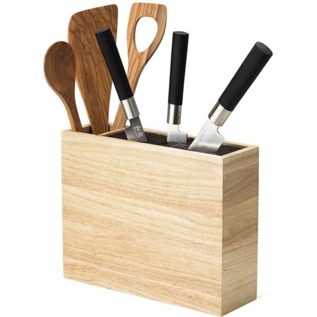 Continenta Knivblok med redskabsrum - Bambus | KitchenOne