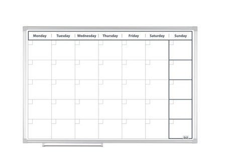 2X3 The Boards' Company Tavla 2x3 veckoplan/Universal 90x60cm - Lyreco - Kontorsmöbler och inredning - Whiteboardtavlor och tillbehör - 
