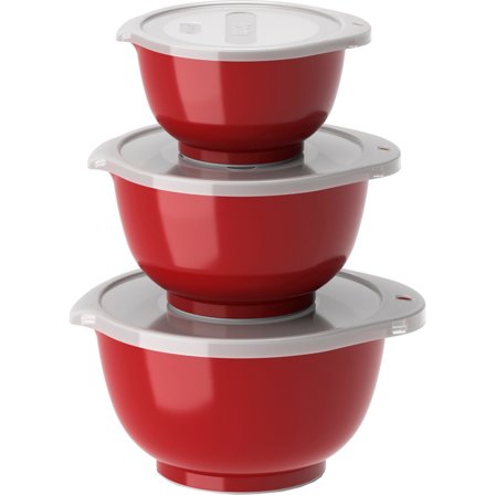 Rosti NEW Margrethe sæt med miniskåle 0,25 + 0,5 + 0,75 liter, rød | KitchenOne