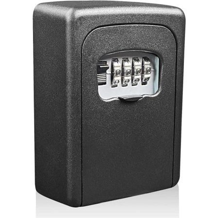 TG Udendørs Nøgleboks med Nulstillelig 4-cifret Kode, Væghængt Vandtæt