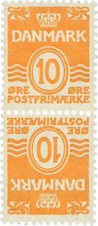 Danmark - Tête-bêche AFA TB3 - Ubrugt