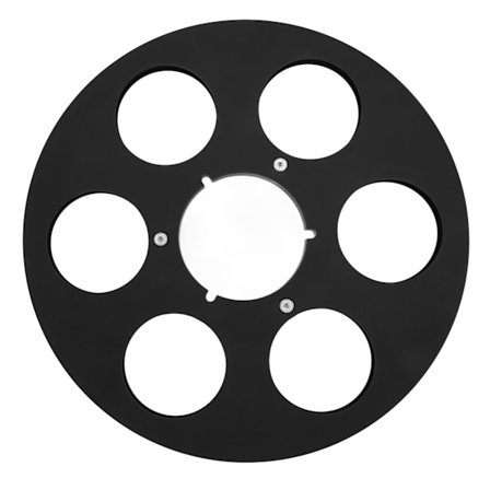 1/4 10,5 tommer tom spole 6 hullers aluminiumslegering Universal åben spole Optagespole til Maxell Zonal Studer Nagra Sort