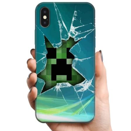 Apple iPhone X TPU Mobilcover MineCraft