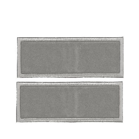 Trend-Tex Applikation Reflex Rectangle Sytillbehör Silver 2,9 x 7,6 cm